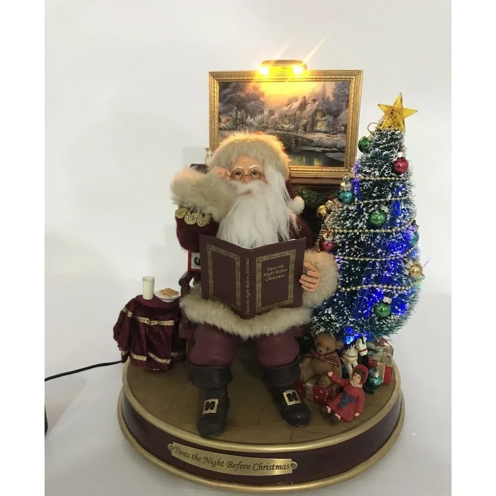 Twas the‎ Night Before Christmas Story Telling Santa Bradford COA Kinkade